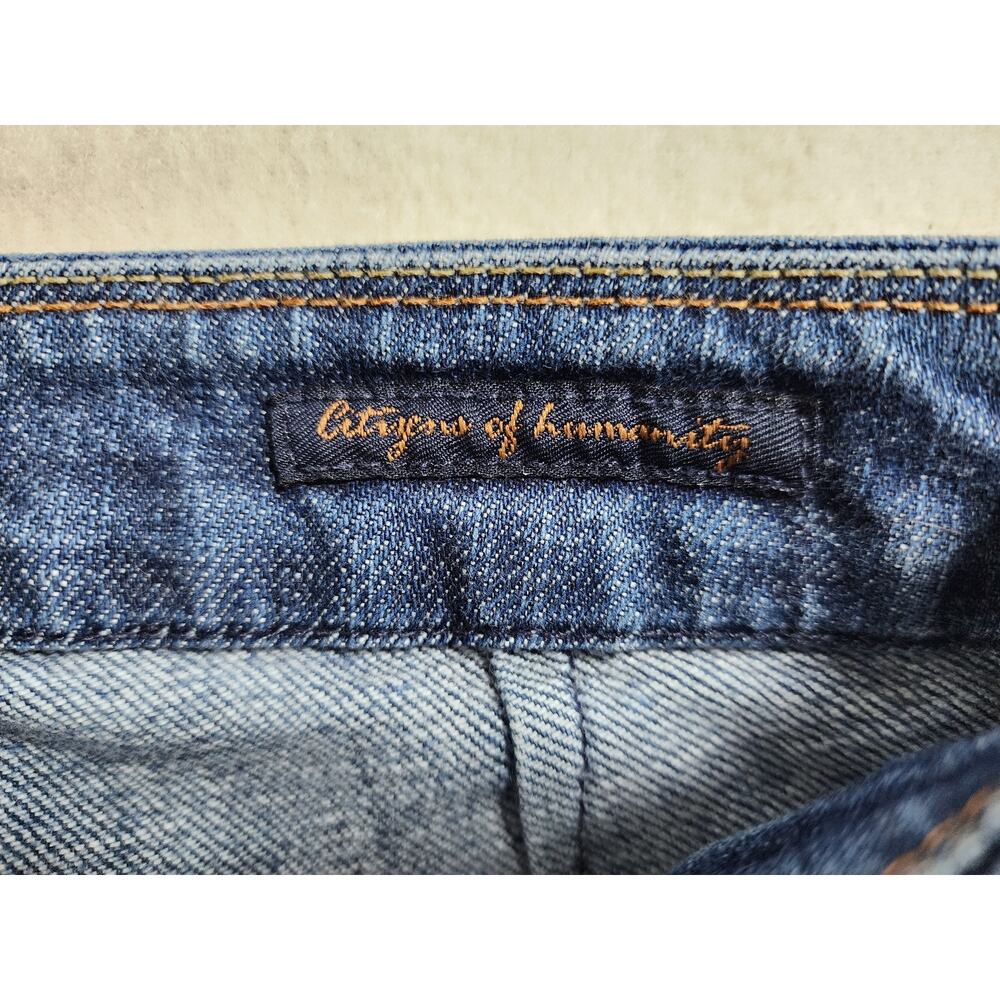 Citizens of Humanity Dunaway Low Waist Full Leg Flare Jeans Blue 087-001 Sz 26 - Picture 6 of 10